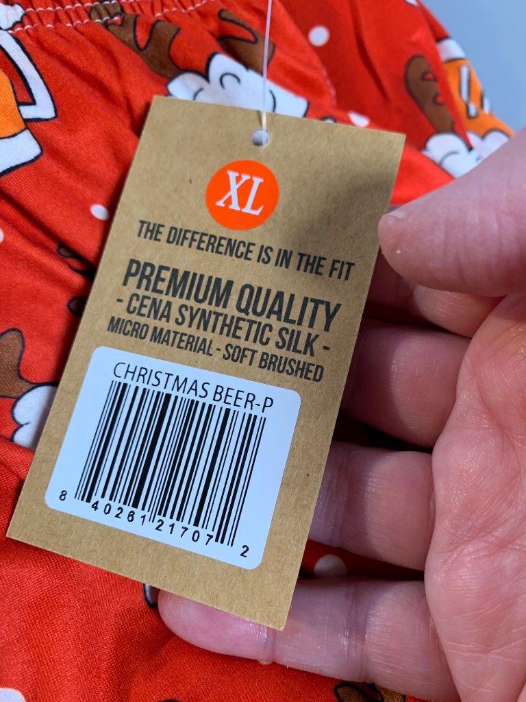 Brief Insanity Nwt Mens Pj Pants Beer Christmas Funny Red Pj’s Sz Xl — image 2 of 8